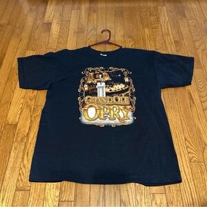 Grand Ole Opry T-Shirt Mens XL Black Short Sleeve Country Western Double Sided